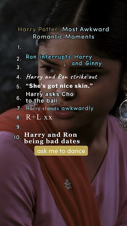 The most awkward romantic moments #HarryPotter #Hogwarts