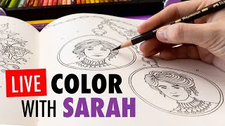 LIVE: COLOR WITH SARAH! (Hanna Karlzon's coloring book) screenshot 5