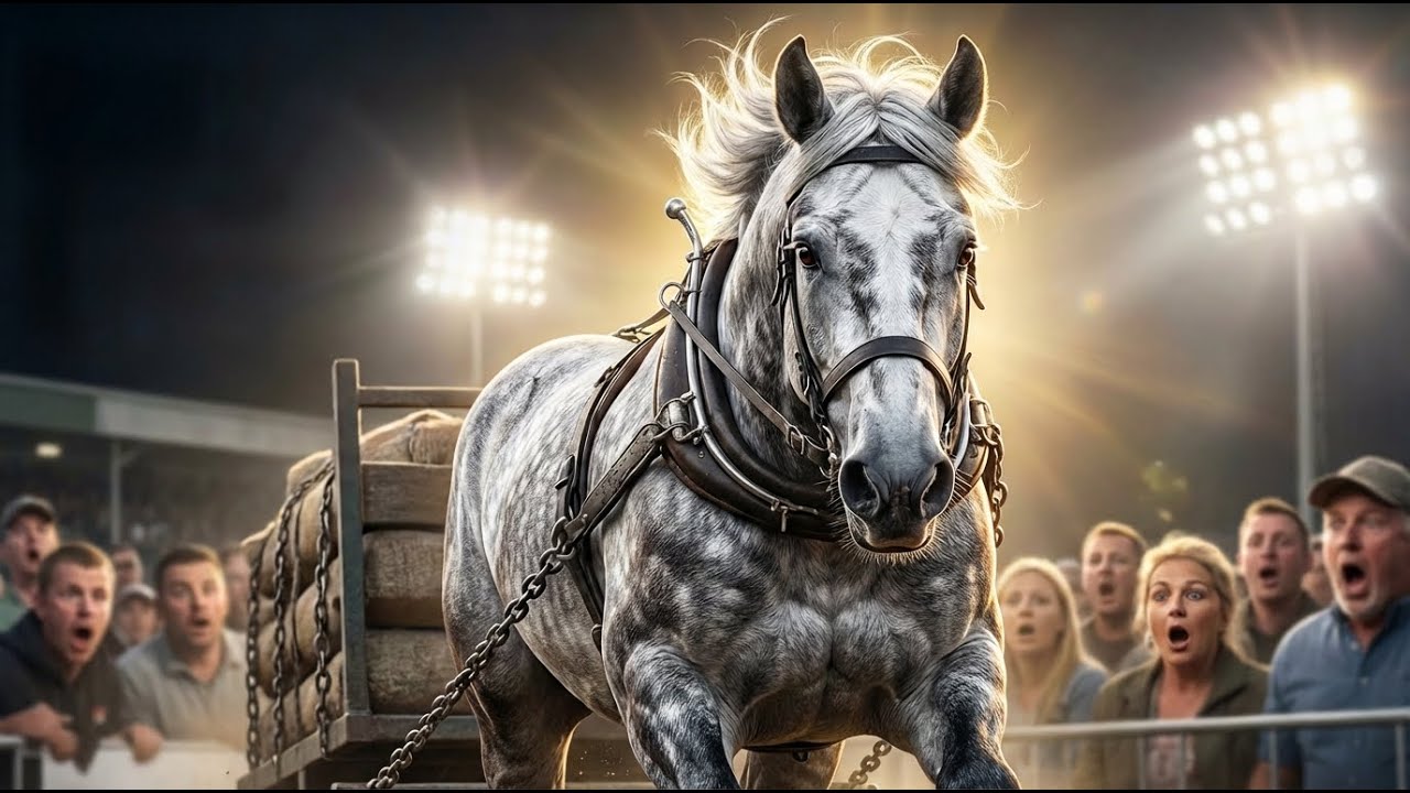 Этот першерон, которого посчитали «слишком ленивым», побил все рекорды по перетягиванию удочки в ...