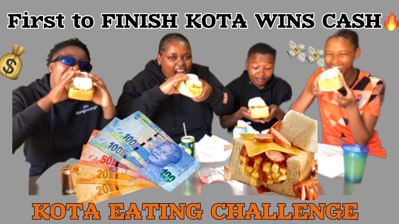 Kota Eating Challenge: First to FINISH KOTA WINS CASH🔥🔥 (South African Youtuber)
