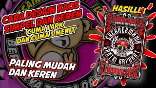CARA DESAIN KAOS SHOLAWAT MUDAH DAN SIMPEL !!