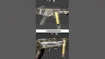MP40 vs HK UMP – Old vs Modern SMG 🎮 #modern #smg #ump #mp40king #reload #animation #gunshorts #csgo