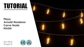 Curve Node In MASH | Maya & Arnold Renderer | Tutorial