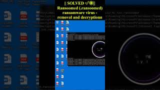 Ransoomed (.ransoomed) ransomware virus #windows #malware #decrypt