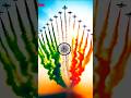 Indian flag tiranga drawing 🇮🇳 how India national tiranga drawing 🇮🇳 with Indian flag 🇮🇳#shorts