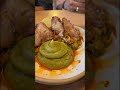 SWEET POTATO MOUSSE WITH CRISPY ARBI CHAAT! #viral #foodie #uf #tasty #tempting