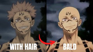 Bald Version of Popular Anime Characters