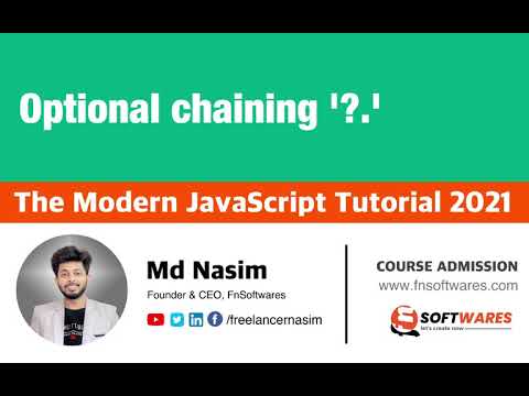 024 | Optional Chaining "? " | The Modern JavaScript Tutorial