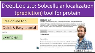 How to predict subcellular location of protein? DeepLoc tool.