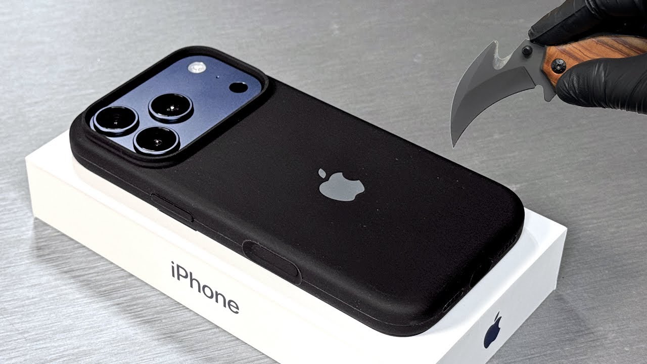 iPhone 17 Pro Unboxing + Black Silicone Case - Aesthetic ASMR - YouTube