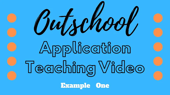 Outschool Application Video - Teaching Sample