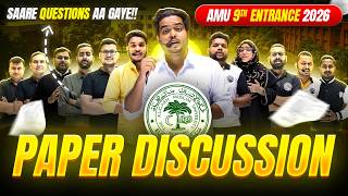 AMU 9th Paper Discussion | Complete Solution with Concept | AMU Class 9th Entrance 2026