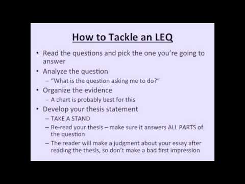 how to make a thesis statement in a dbq