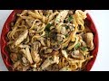 Հավով Սնկով Ֆետուչինի Ալֆրեդո - Chicken Fettuccini Alfredo - Heghineh Cooking Show in Armenian