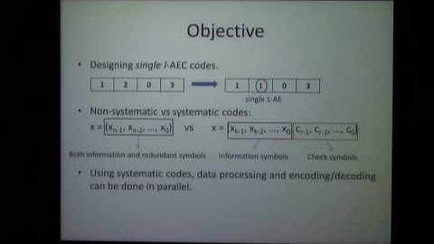 Non-Volatile Memories Workshop 2011 - Session II ECC (Part 1)