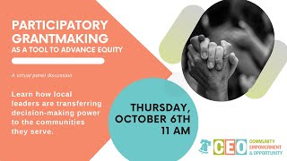 Participatory Grantmaking as a Tool to Advance Equity Webinar