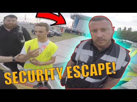 SNEAKING INTO FESTIVAL *ANGRY SECURITY ESCAPE*