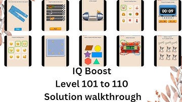 IQ Boost level 101 to 110 solution walkthrough gameplay #iqtest #iqboost #shorts