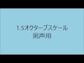【ボイトレ用音源】1 5オクターブスケール男声用【発声練習】
