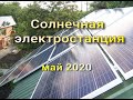 Солнечная электростанция выработка за Май