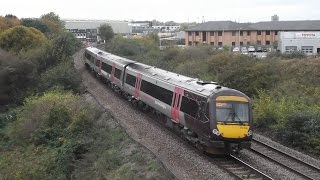 (HD) Trains @ Pride Parkway Bridge, Derby - 18/10/14