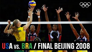 🇺🇸 USA vs. 🇧🇷 Brazil - Women's 🏐 Volleyball Final Beijing 2008!