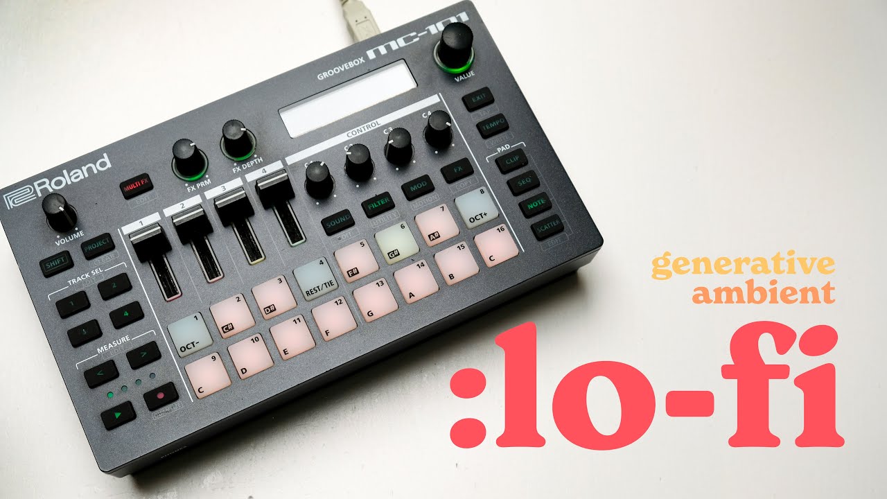 Daydreaming lofi ambient jam with drifting sequences on the Roland