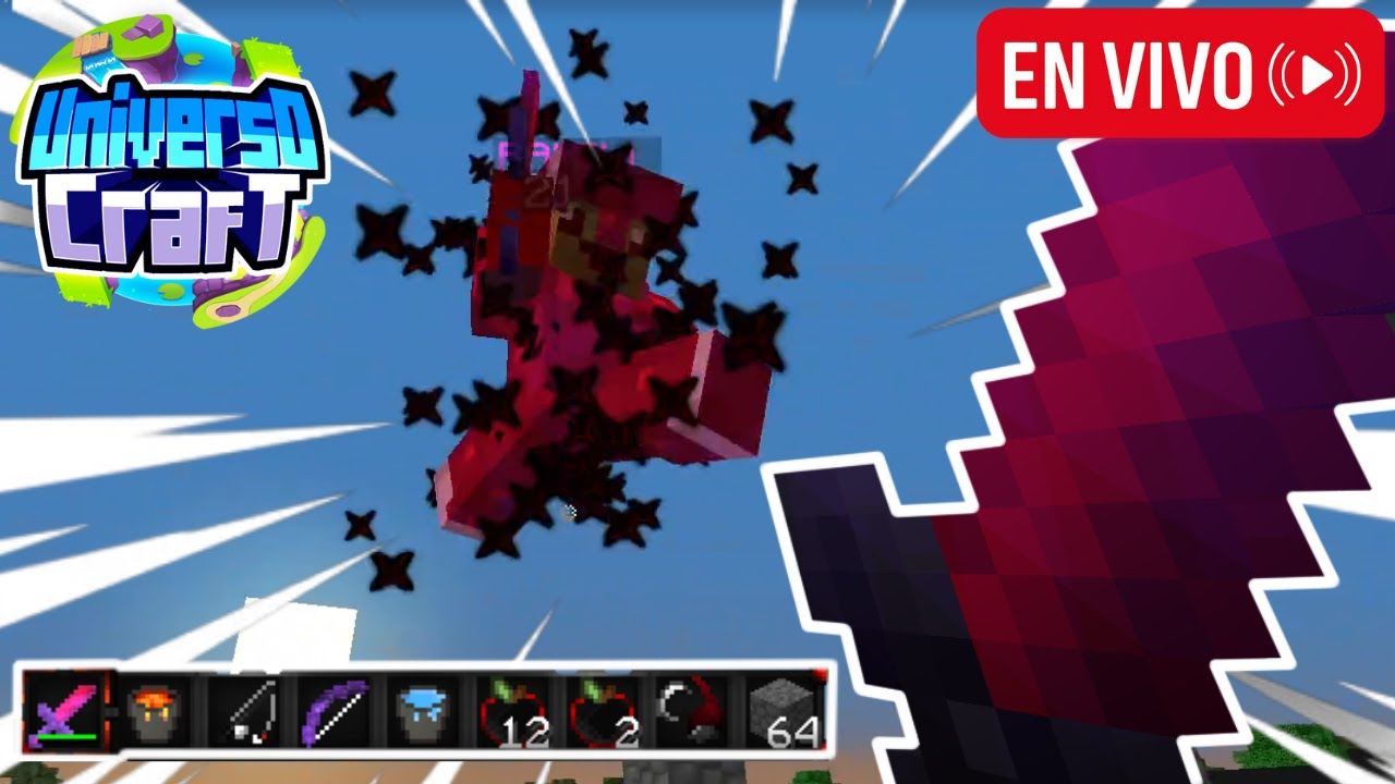 ¡JUGANDO SKYWARS Y MAS PVP (UNIVERSOCRAFT)! | - MINECRAFT EN DIRECTO #37