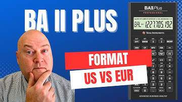 Easily Switch BA II Plus to US or European Format