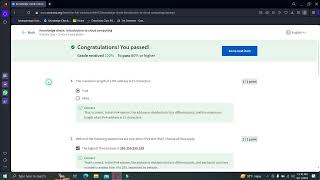 Knowledge check: Introduction to cloud computing Coursera | The Full Stack Meta