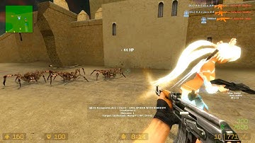 Counter Strike Source - Zombie Riot Mod online gameplay on Dust 2 2082 Map