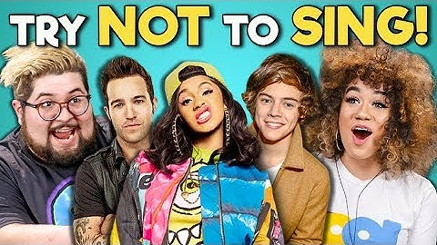 COLLEGE KIDS REACT TO TRY NOT TO SING ALONG CHALLENGE #3