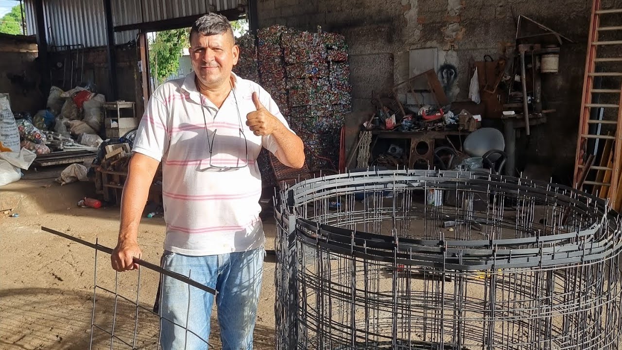 Construção da armação do tanque na malha pop