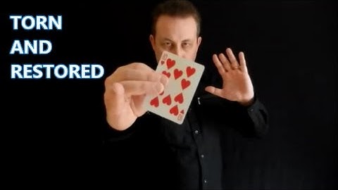 Card Tricks | Torn and Restored | Giveaway