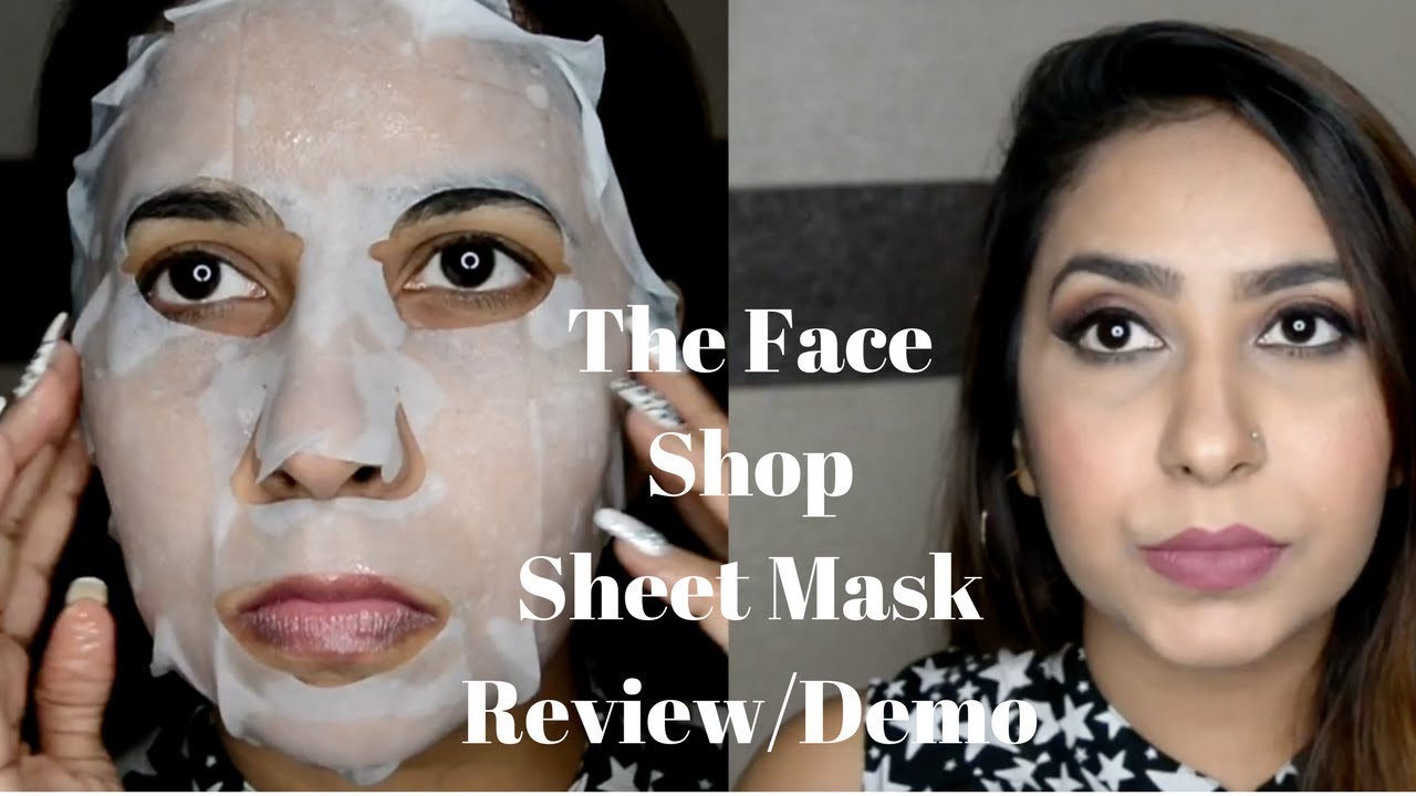 The Face Shop Sheet Mask Review/Demo By MissMonika YouTube