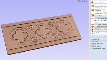 Vectric V8 Tutorials - Gothic Quatrefoil 2.5D Toolpathing