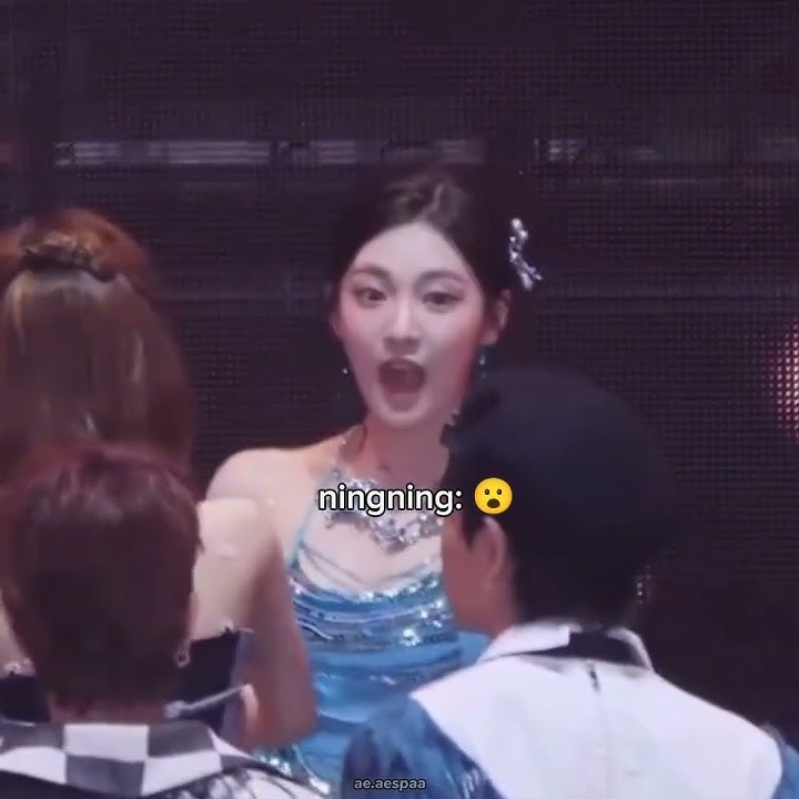 Aespa in front of boy group 🤣 #aespa #treasure #thefactmusicawards #karina
