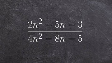 Simplify a rational expression with two trinomials