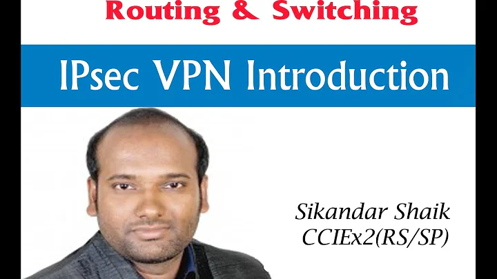 IPsec VPN Introduction - Video By Sikandar Shaik || Dual CCIE (RS/SP) # 35012