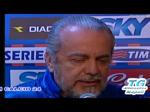 Napoli - Catania 1 - 0 2009 interviste Reja, Zenga...