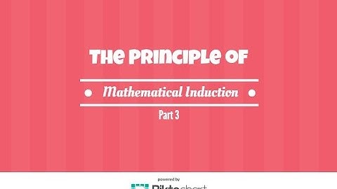 The Principle of Mathematical Induction. Part 3