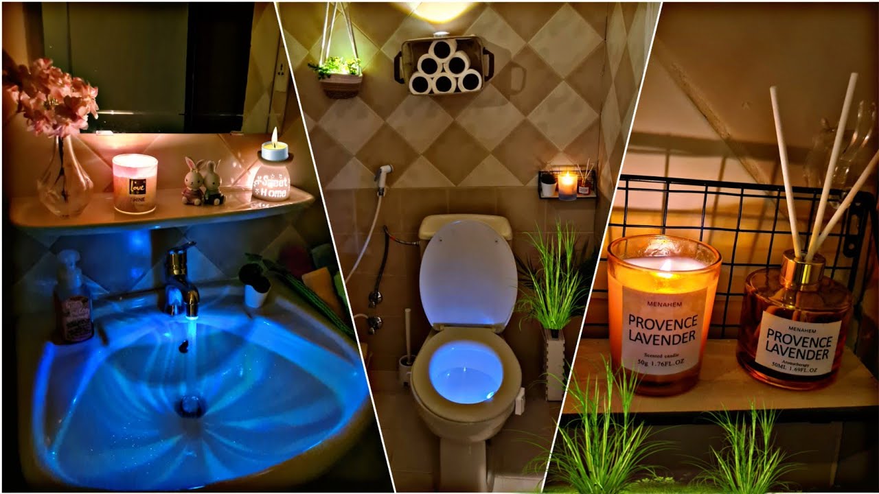 حولي أي حمام بسيط لحمام راقي ب20 فكرة رخيصة وعملية♡ تحول 180°