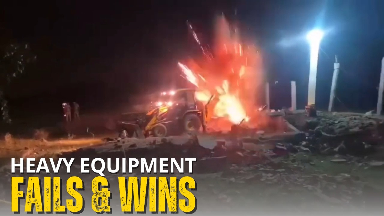 Dangerous Heavy Equipment Accidents That Hit Different Fails & Wins Compilation Caught on Camera