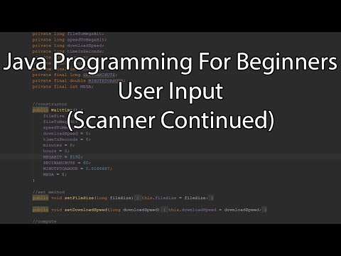 Java Programming For Beginners - User Input (Scanner Continued)