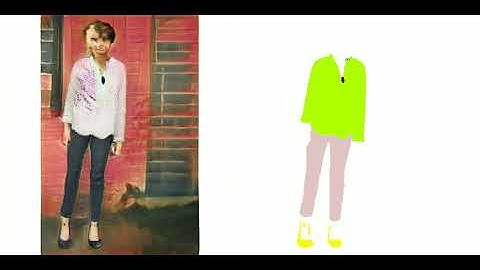 Generative modelling of semantic segmentation data in the fashion domain, latent space traversal