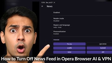 How to Turn Off News Feed in Opera Browser AI & VPN
