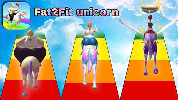 Fat 2Fit Unicorn All Levels Gameplay Walkthrough (iOS,  Android) 😎