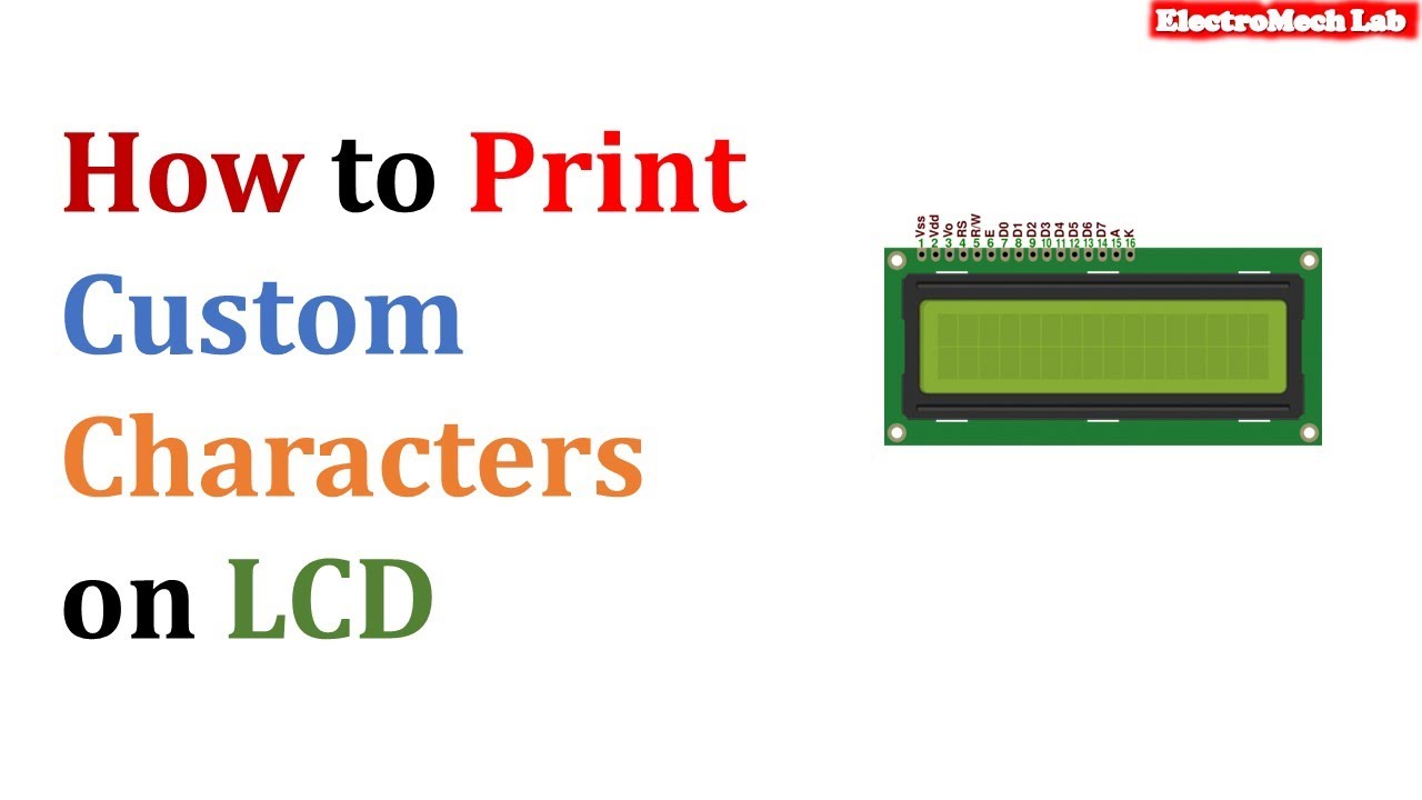 Arduino Custom Character Examples How To Create Custom Character in Arduino | In Hindi - YouTube