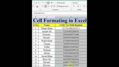 How To Add Dashes   Hyphen In Number In Ms Excel  Shorts  Excel Tutorial  Excel Formula