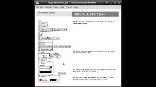 PDida (Pure Data) help patch: Sound Design - distortion